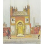 HAROLD RILEY (born 1934); a signed limited edition print, 'The Yellow Door',