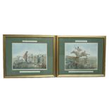 AFTER HENRY ALKEN; a pair of coloured prints, 'Gone Away,