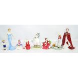 A group of Royal Doulton figures to include HN2872 'The Young Master',