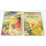 A Rupert The Bear 1946 Daily Express Annual, price clipped, and 1947 Daily Express Annual,