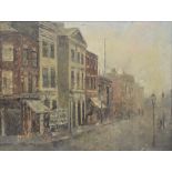 SHEILA TURNER (born 1941); oil on board, street scene, signed lower right, 24 x 32cm, framed.