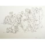 PETER HOWSON OBE (Scottish, born 1958); pencil sketch, untitled, signed and dated 2009, 28.