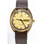 OMEGA; a late 1960s/1970s Seamaster Cosmic wristwatch with day date aperture,