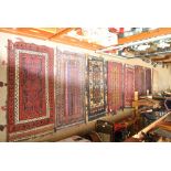 A collection of 19th and 20th century rugs.