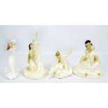 A group of four Royal Doulton ladies comprising HN2438 'Sonata', HN2977 'Magic Dragon',