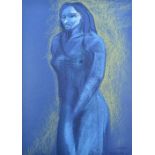 FRANK MCFADDEN (Scottish, born 1972); pastel on paper 'Lady', signed, inscribed and dated '05 verso,