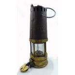 A circa 1900 Richard Johnson, Clapham & Morris of Manchester Clanny style miner's safety lamp