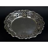 MANOAH RHODES & SONS LTD; an Edward VII hallmarked silver shallow bowl,