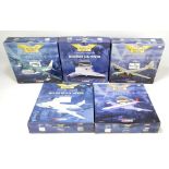 Five boxed Corgi Aviation Archive diecast model planes comprising 48702HP Victor MKII,