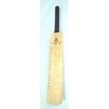 A signed Lancashire County Cricket Club cricket bat, to include signatures by Andrew Flintoff,