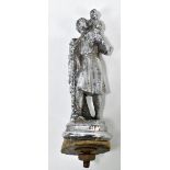 A 1920s original St Christopher car mascot depicting St Christopher bearing a child on his shoulder,