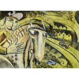 ADRIENNE CRADDOCK; a signed limited edition coloured lithograph 'The Jockey',