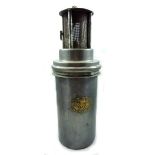 A Turquand & Kew Ltd flame safety lamp, height 27cm.