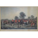 AFTER HENRY CALVERT; a late 19th century chromolithograph, 'The Cheshire Hunt',