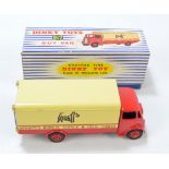 A boxed Dinky 917 Guy Van with Spratts Bonio, Ovals & Dog Cakes decals.