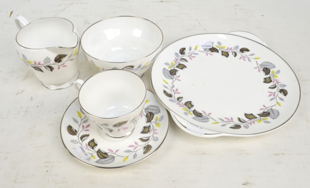 SHELLEY; a 'Ferndown' pattern six setting tea set, comprising trios, cream jug, - Image 2 of 2