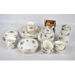 SHELLEY; a 'Chelsea 11280' pattern part tea service comprising a teapot, a water jug,