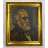 GEORGE MILLER; oil on canvas, portrait of a bearded gentleman, signed and dated '68, 50 x 40cm,