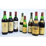 Two 70cl bottles of Chateau Carillon Saint Emilion 1975, a bottle of Chateau Mirefleurs,