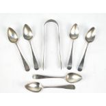 PETER & WILLIAM BATEMAN; a set of six George III Old English pattern teaspoons,