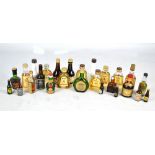 A small collection of various miniatures to include Bells Old Scotch whisky,