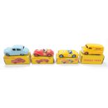 Four small boxed Dinky vehicles comprising Austin Somerset 40J, Bedford Kodak 480,