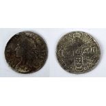 A James II 1686 shilling recovered from the wreck site of the English flag ship 'Association',