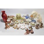 A large quantity of mixed ceramics including a Foley part tea set decorated with posies,