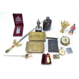 A mixed lot of collectors' items to include a boxed 'para-volt' voltmeter,