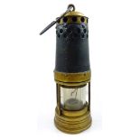 A circa 1920 Davis of Derby official's gas testing lamp, complete with middle ring shut-off,
