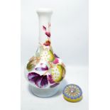A Perthshire glass floral decorated paperweight,