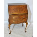 A walnut bureau,