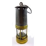 A pre 1910 Laidler of Durham miner's safety lamp, height 22cm.