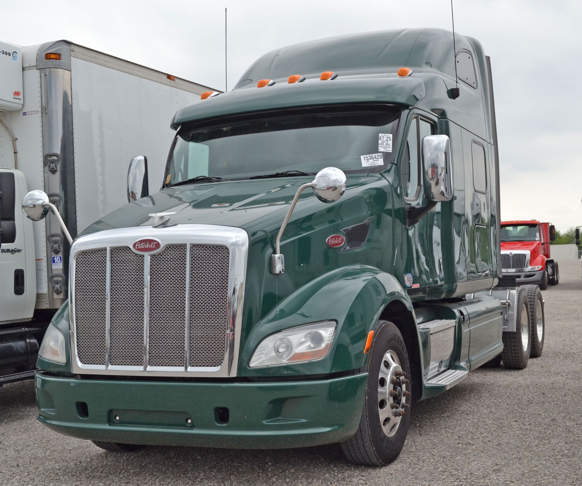 Unit N/A - 2013 Peterbilt 587 - Green - VIN# 1XP4D49X2DD207709 493,493 miles