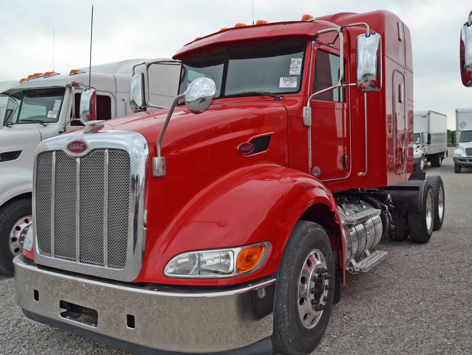 Unit 3407 - 2013 Peterbilt - Red - VIN#1XPHA49XXDD185131 - 360,997 miles