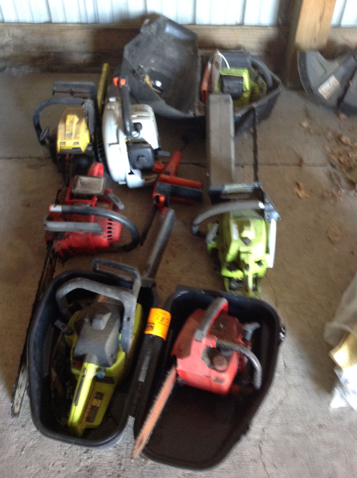 6 Chain Saws for Parts
