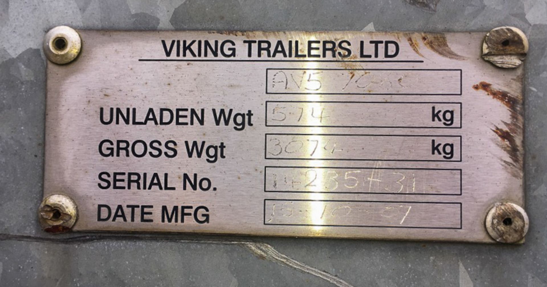 Pair of Viking Trailers AV5 7080 ULD Trailers - Image 4 of 5