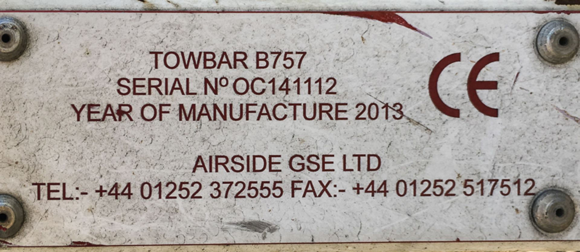 Airside GSE Ltd Boeing 757 Tow Bar - Image 7 of 7