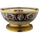 Zierschale Frankreich um 1900. Stil Louis XVI. Porzellanschale mit ornamentaler Gold- und