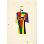 Léger Fernand 1881 Argentan - 1955 Yvette "Projet de Costume pour David Triomphant". Doppelseitige