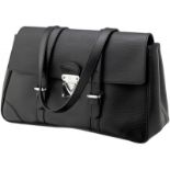 Tasche "Louis Vuitton" Handtasche. "Segur Epi Leather MM", schwarz. Innen nummeriert AR0045.