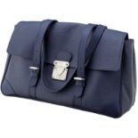 Tasche "Louis Vuitton" Handtasche. "Segur Epi Leather MM", blau. Innen nummeriert AR0045.