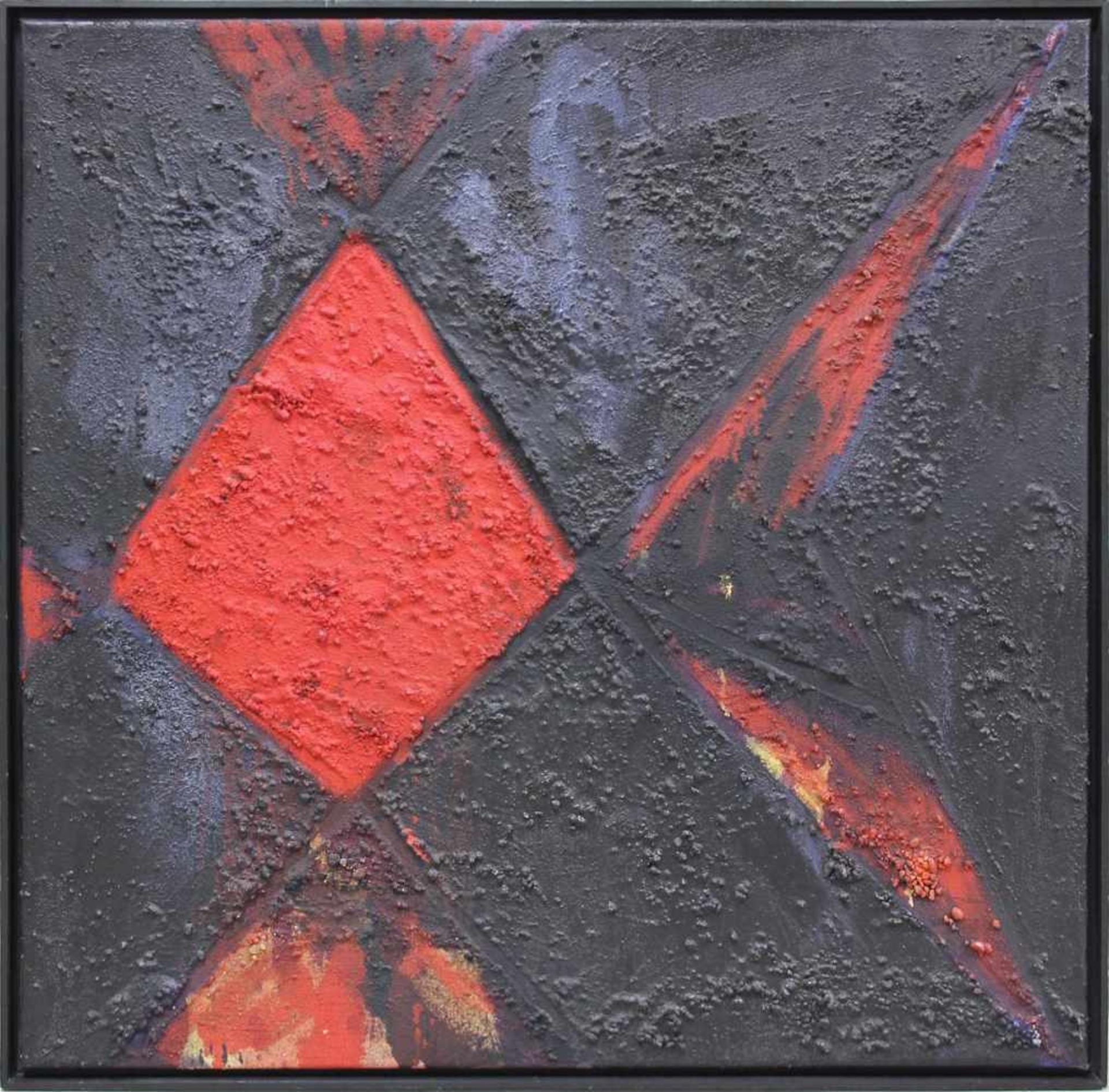 Jakob Gasteiger geb. 1953 o.T. 1985 Acryl auf Leinwand monogrammiert und datiert verso 80 x 80 cm