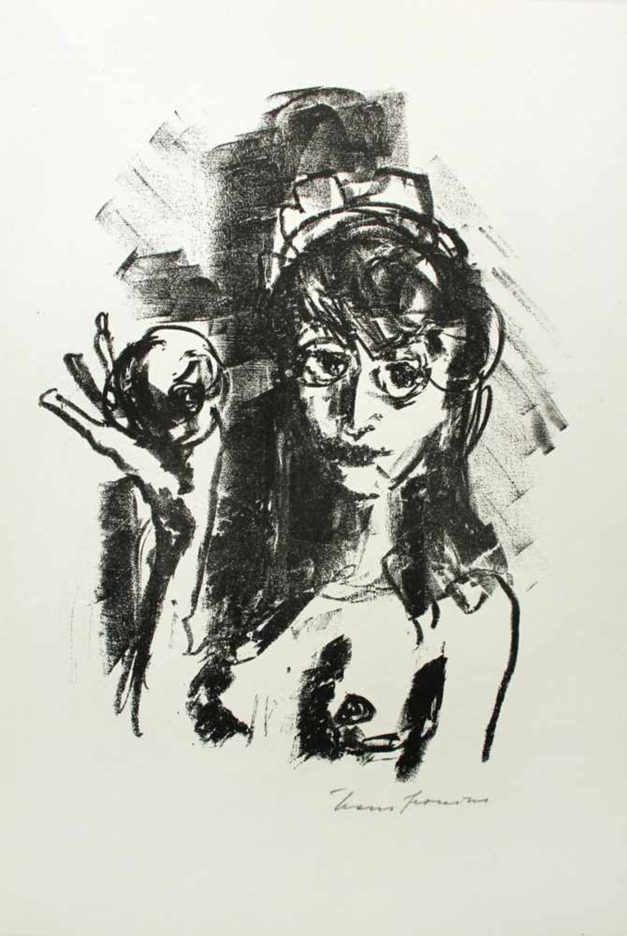 Hans Fronius 1903-1988 o.T. Lithographie handsigniert 52 x 33 cm
