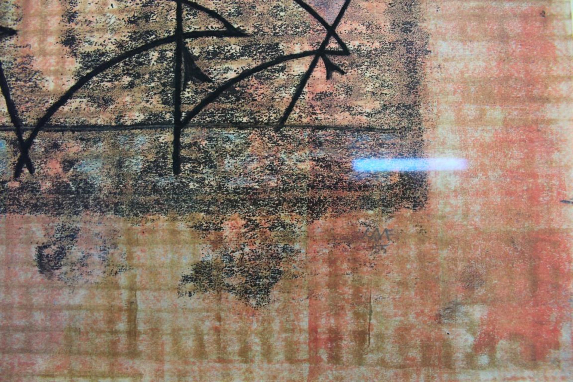 Fleck Karl Anton 1928-1983 Kabarett 1955 Mischtechnik auf Papier monogrammiert, datiert und betitelt - Bild 2 aus 4