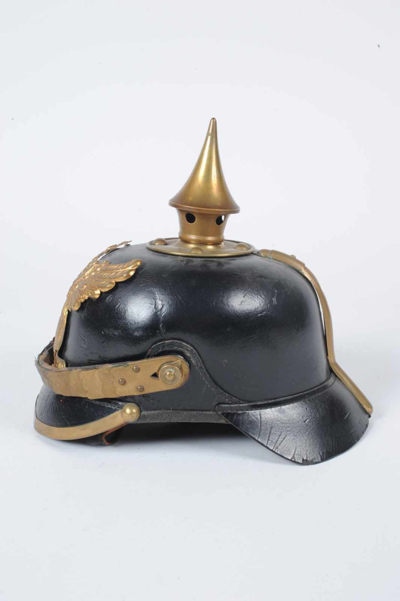 Bade. Casque troupe mod 95 du Grenadier 110°, belle bombe, très bel intérieur, manque la cocarde d - Bild 2 aus 5