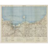 U.S. ARMY 1943 TOPOGRAPHICAL MAP OF CHERBOURG