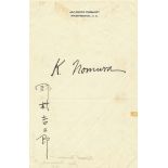 KICHISABURO NOMURA