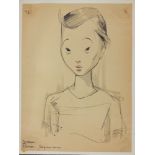 JAPANESE PRISONERS OF WAR AND KOREAN "COMFORT WOMEN" P.O.W. CAMP DRAWINGS