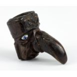 ANTI-SEMITIC FIGURAL PIPE BOWL